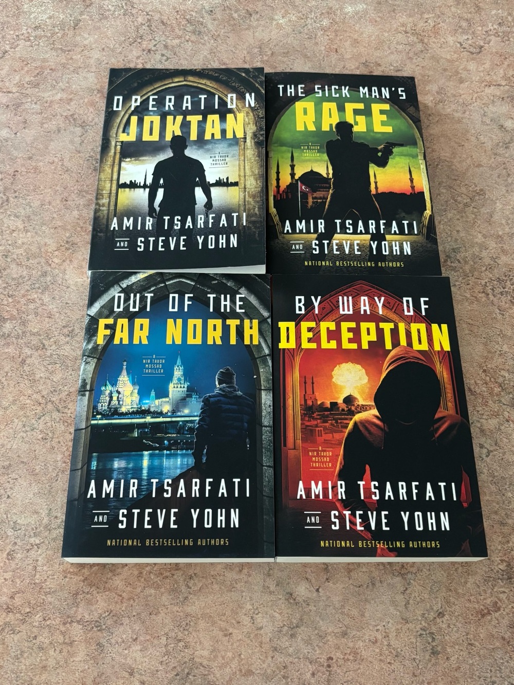 Set of 4 Thriller Paperbacks by Amir Tsarfati & Steve Yohn